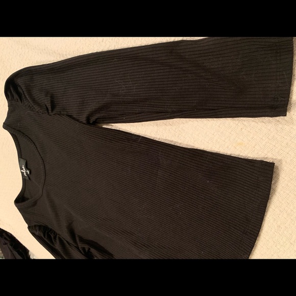NOT FOR SALE Lulu’s Haley Black Three-Quarter Sleeve Top - Picture 7 of 7